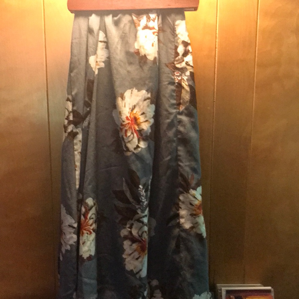 Floral Blue Skirt